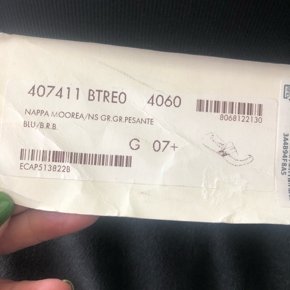 Gucci midnight blue loafers with Web NWT - Picture 8 of 8